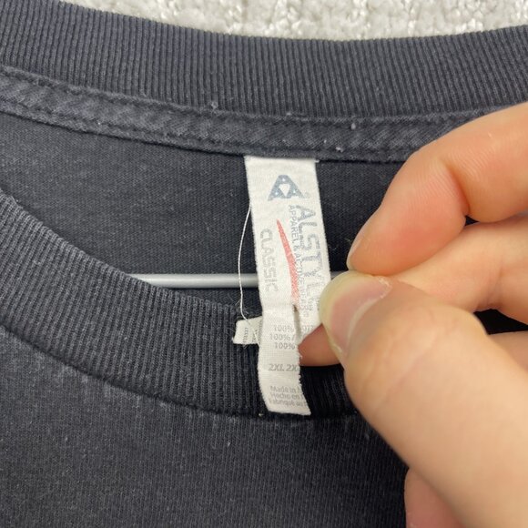 Vintage Y2K Semi Trucks Kings Of The Road Trucker Shirt 2XL Black Short Sleeve - Picture 7 of 11